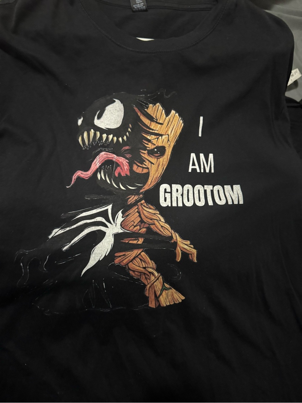 I AM GROOTOM Graphic Tee — Black